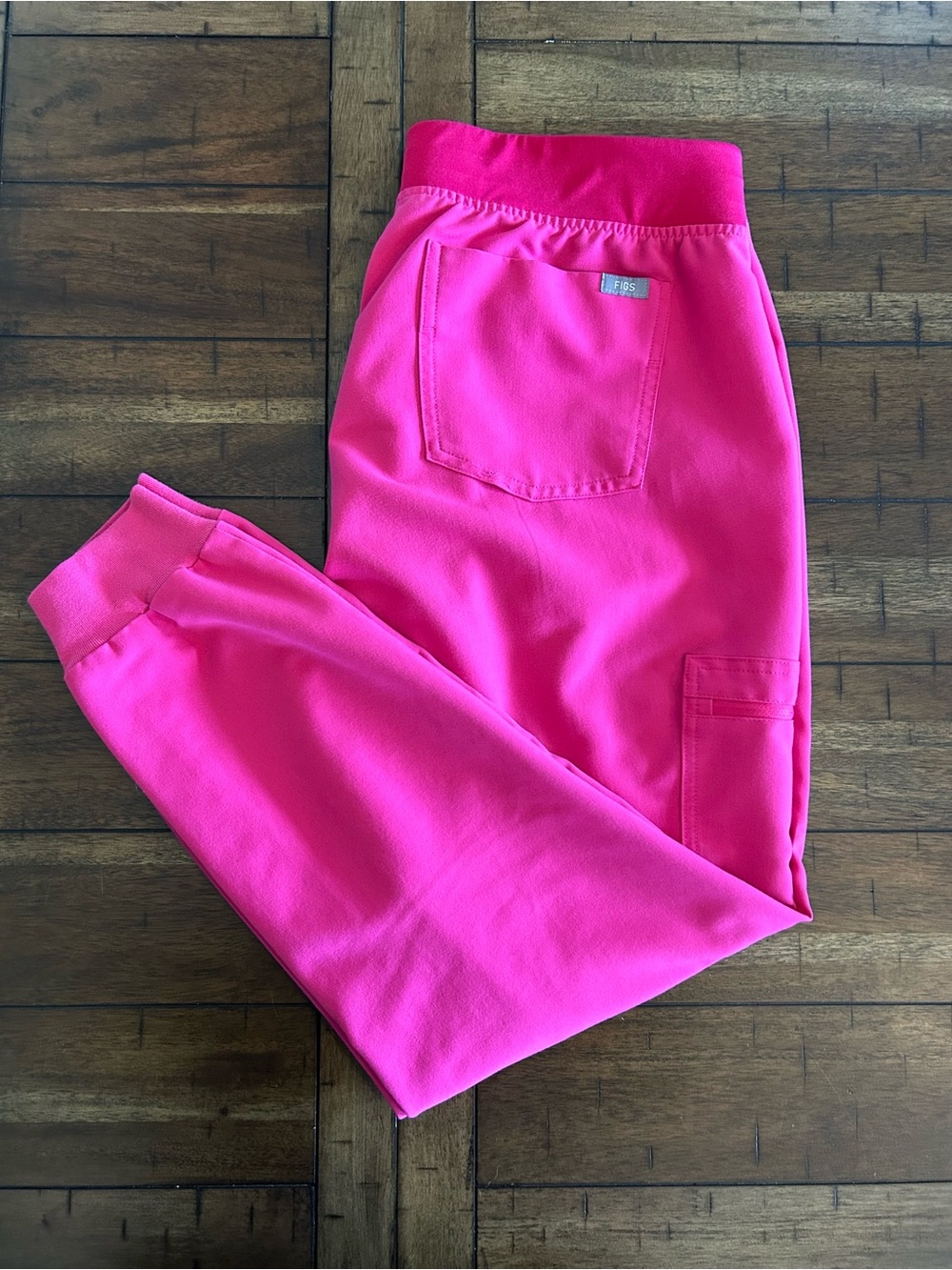 Figs Shocking Pink Zamora Jogger Scrub Pants